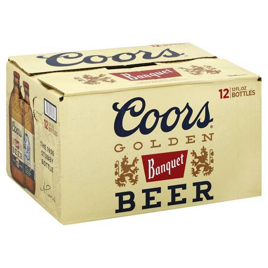 Coors Banquet Golden Beer (12 ct, 12 fl oz)