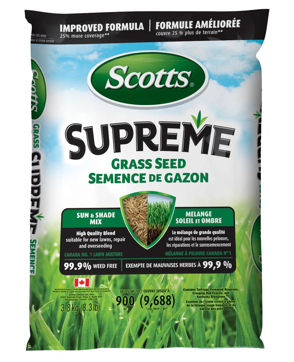 Scotts Supreme Semence De Gazon 3,8 Kg / Scotts Supreme Grass Seed 3.8 Kg