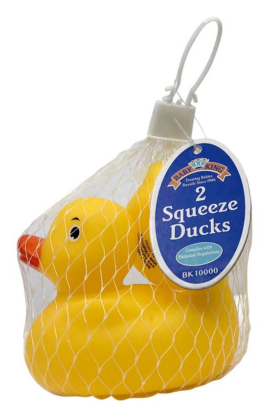 Baby King Squeeze Ducks (2 ducks)