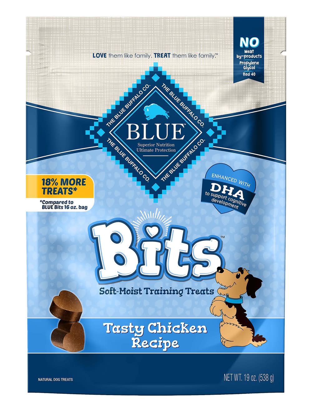 Blue Buffalo Bits Natural Tasty Chicken Recipe Training Treats (19 oz)