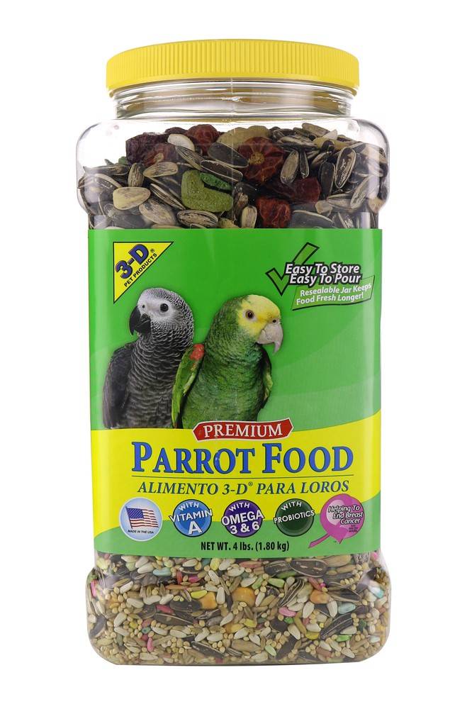 3-D Premium Parrot Food