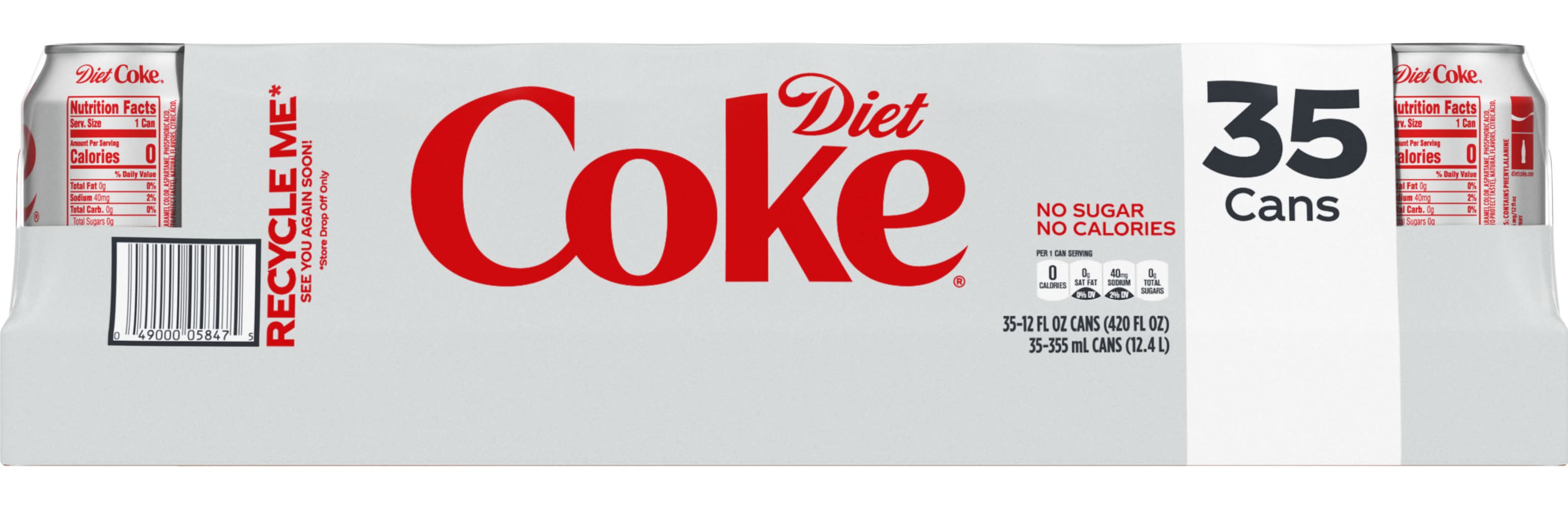 Diet Coke No Sugar Soda (35 x 12 fl oz)
