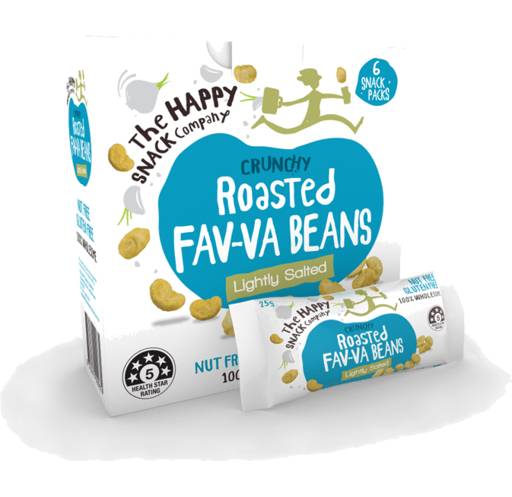 The Happy Snack Company Favva Beans Lightly Salted 6 x 25g