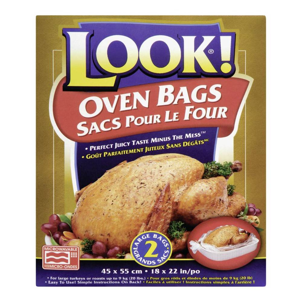 Look! grands sacs de cuisson pour le four (2 un) - oven bags l (2 units)