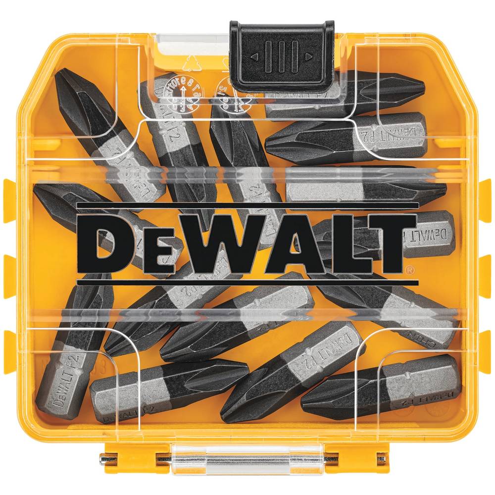 DEWALT TOUGH GRIP 1-in #2 Phillips Screwdriver Bit (15-Piece) | DWAF1PH2TG15