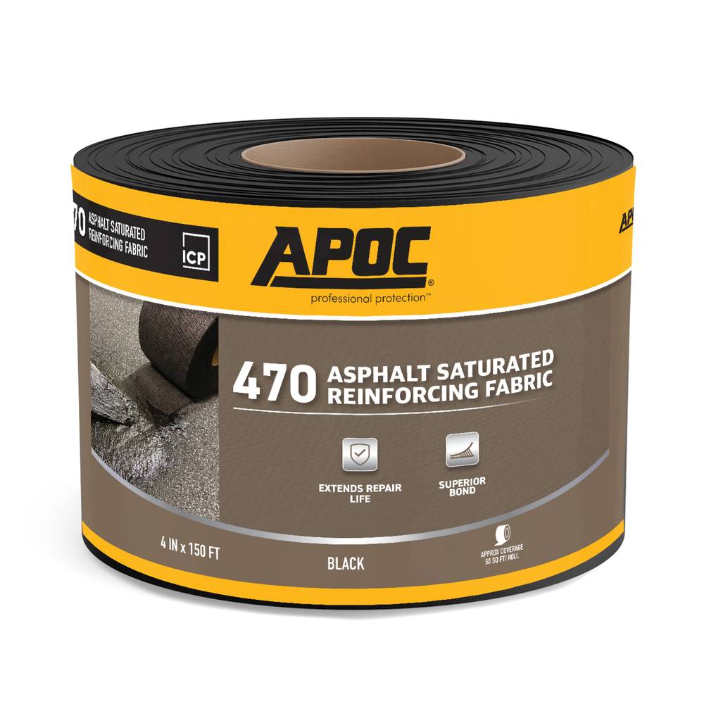 APOC 470 4-in W x 150-ft L Asphalt Cement Roof Fabric | AP-4704