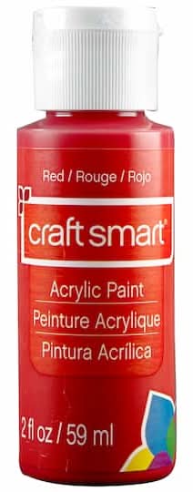 Craft Smart Acrylic Paint, Red (2 fl oz)