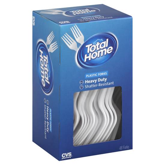 Total Home Heavy Duty Plastic Forks