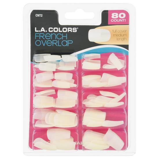 La Colors French Overlap Full Cover Medium Length Nail Tips (80 ct)