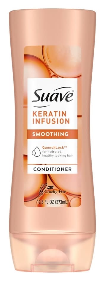 Suave Professionals Smoothing Conditioner Keratin Infusion For Dry Hair Hair Conditioner with 48 hour Frizz Control 12.6 oz