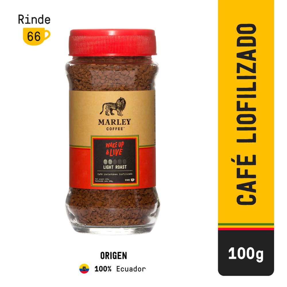 Marley Coffee · Wake up & live café instantáneo liofilizado (100 g)