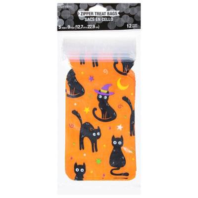 Cre Cat Zipper Treat Bag - 12 Count