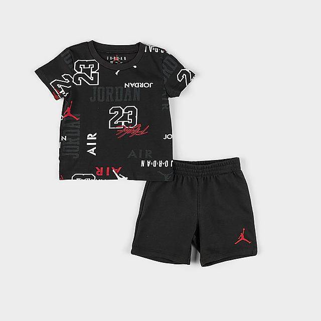 Infant Jordan Allover Print T-Shirt And Shorts Set (24M)