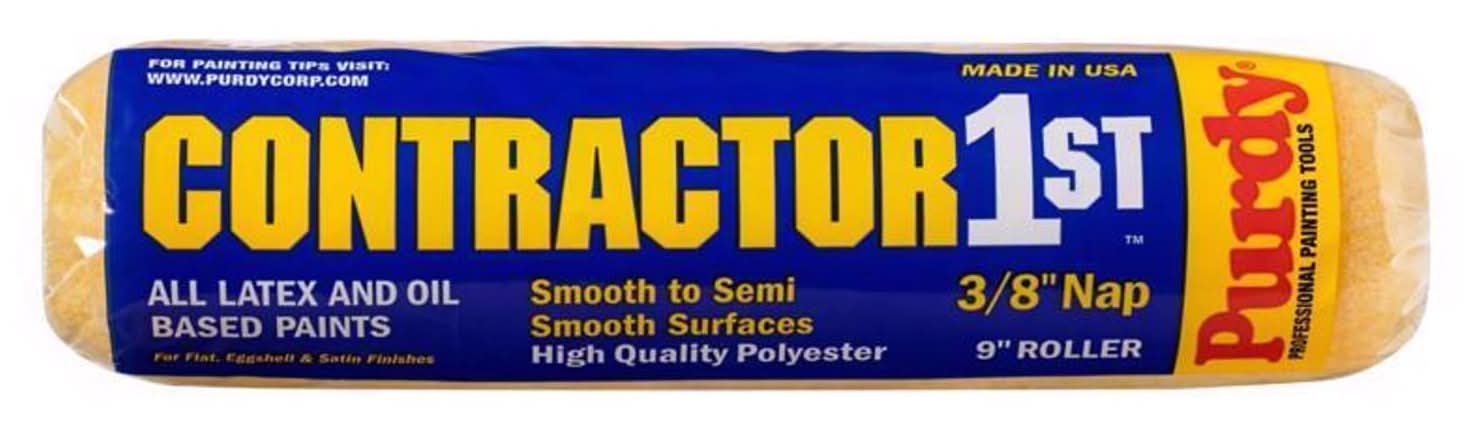Purdy Contractor 1St Polyester 9 In. W X 3/8 In. Paint Roller Cover 1 Pk