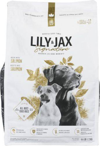 Lily & jax nourriture pour chiens au saumon signature (2kg) - signature salmon dog food (2 kg)