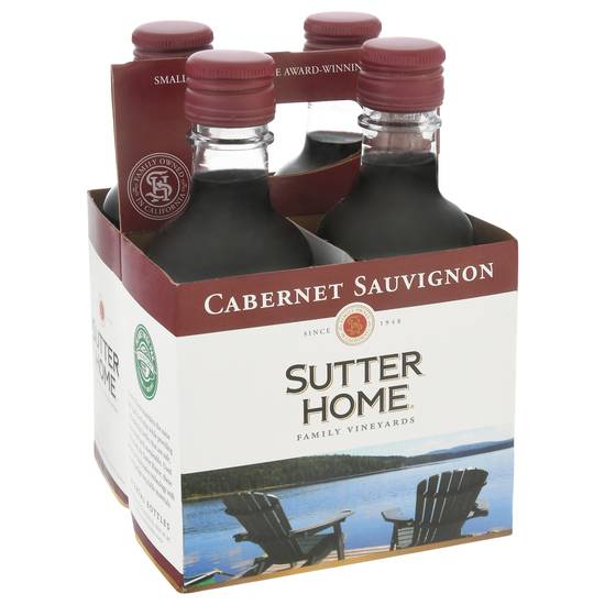 Sutter Home Cabernet Sauvignon Red Wine (4 ct, 187 ml)