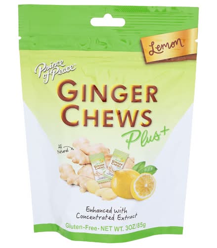 Prince Of Peace Lemon Ginger Chews Plus Enhanced With Concentrated Extract