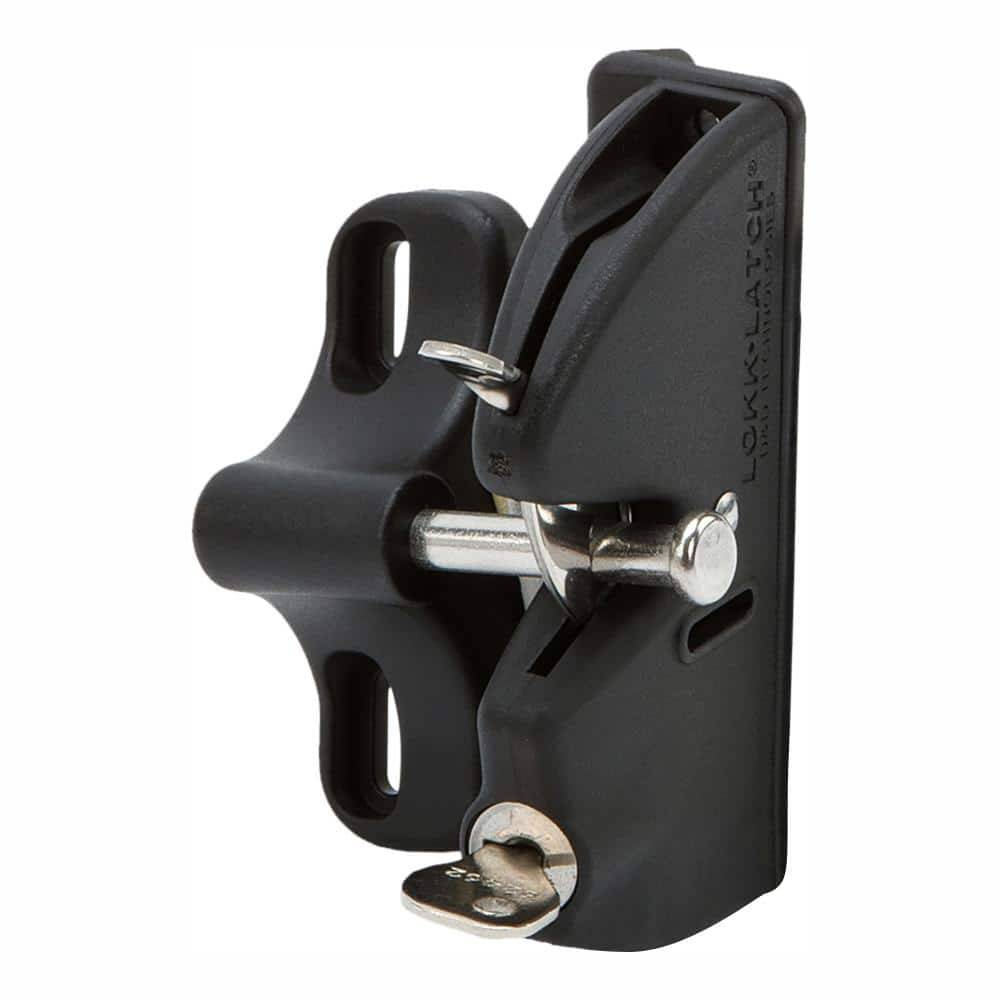 Lokklatch D&D Black Key-Lockable Gate Latch