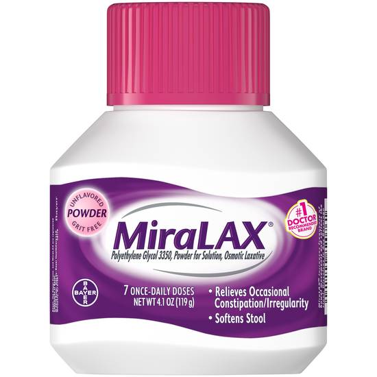 Miralax Polyethylene Glycol Laxative Powder (4.1 oz)