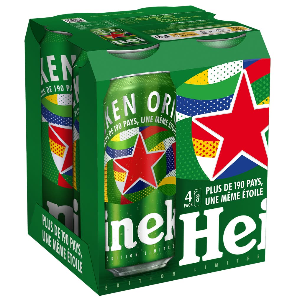 Heineken - Bière blonde (4 x 500ml)