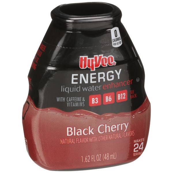 Hy-Vee Energy Liquid Water Enhance,  Black Cherry