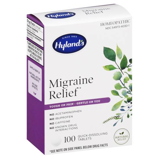 Hylands Quick-Dissolving Tablets Migraine Relief (100 ct)