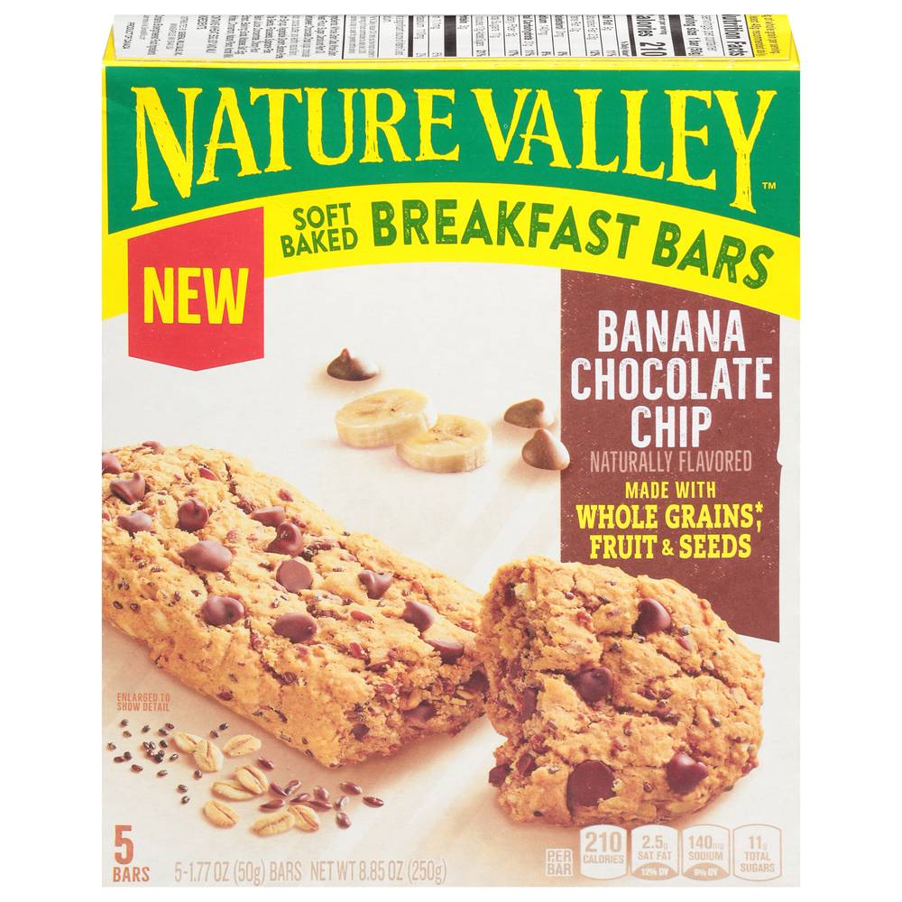 Nature Valley Soft-Baked Breakfast Bars, Banana-Chocolate (8.85 oz, 5 ct)