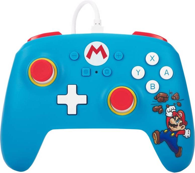 PowerA Super Mario Bros Wired Controller, Blue