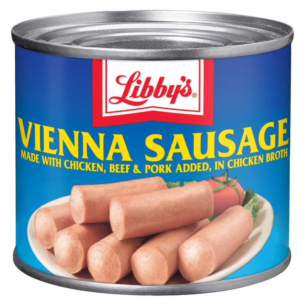 Libby's Vienna Sausage With Chicken Beef & Pork, Chicken Broth (4.6 oz)