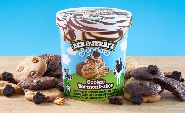 Ben & Jerry's Cookie Vermont-ster Sundae Ice Cream 427ml