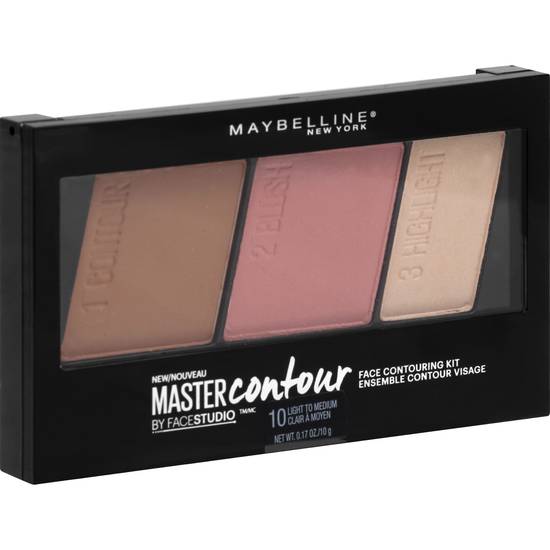 Maybelline 10 Light To Medium Master Contour Kit (0.2 oz)