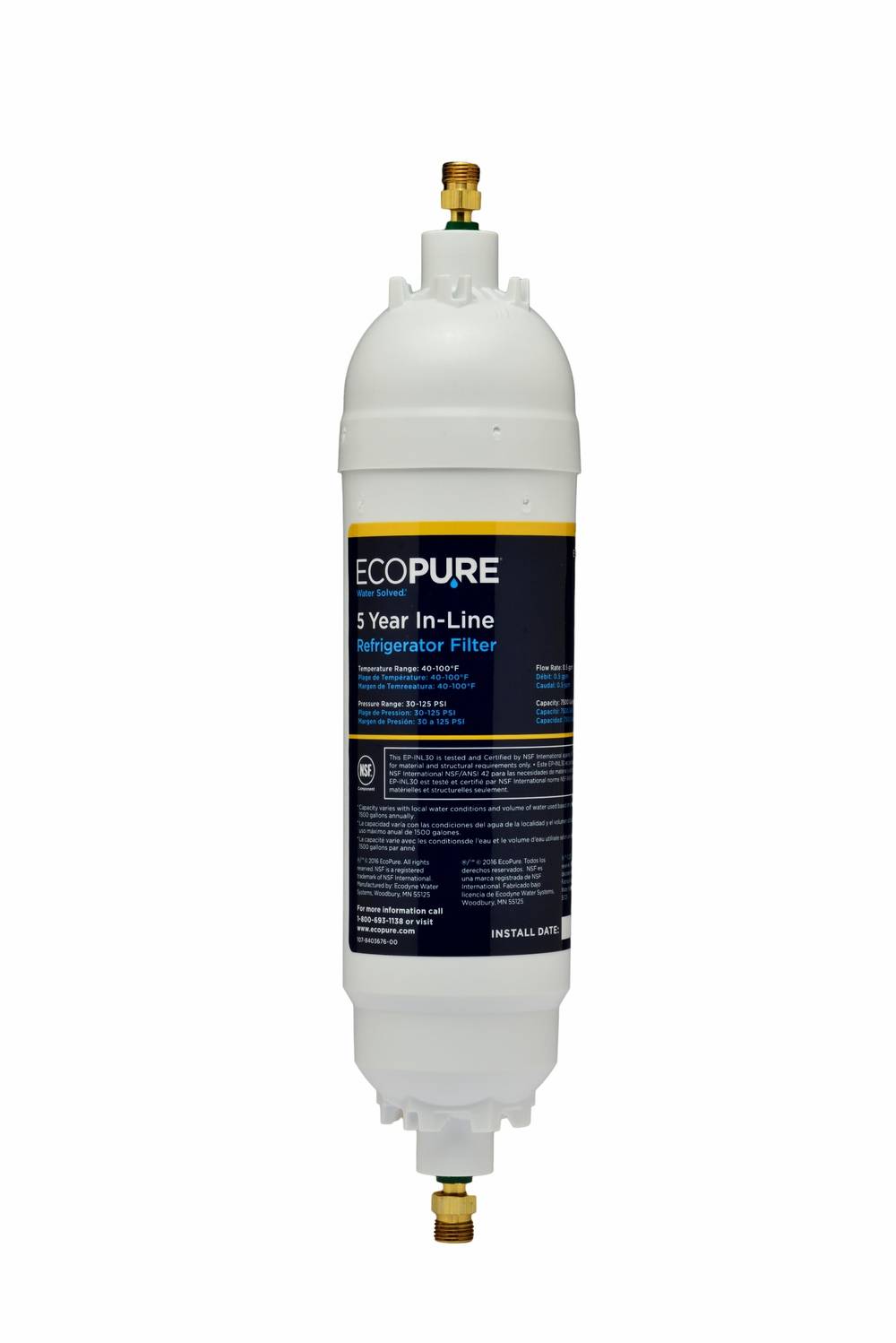 Ecopure In-line Refrigerator Water Filter | EPINL30