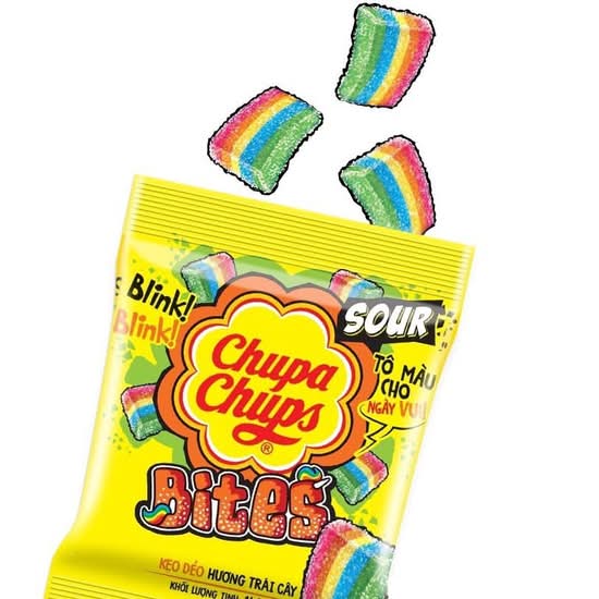 Chupa Chups - Sour Fruit Bites (8PCS x 56G)