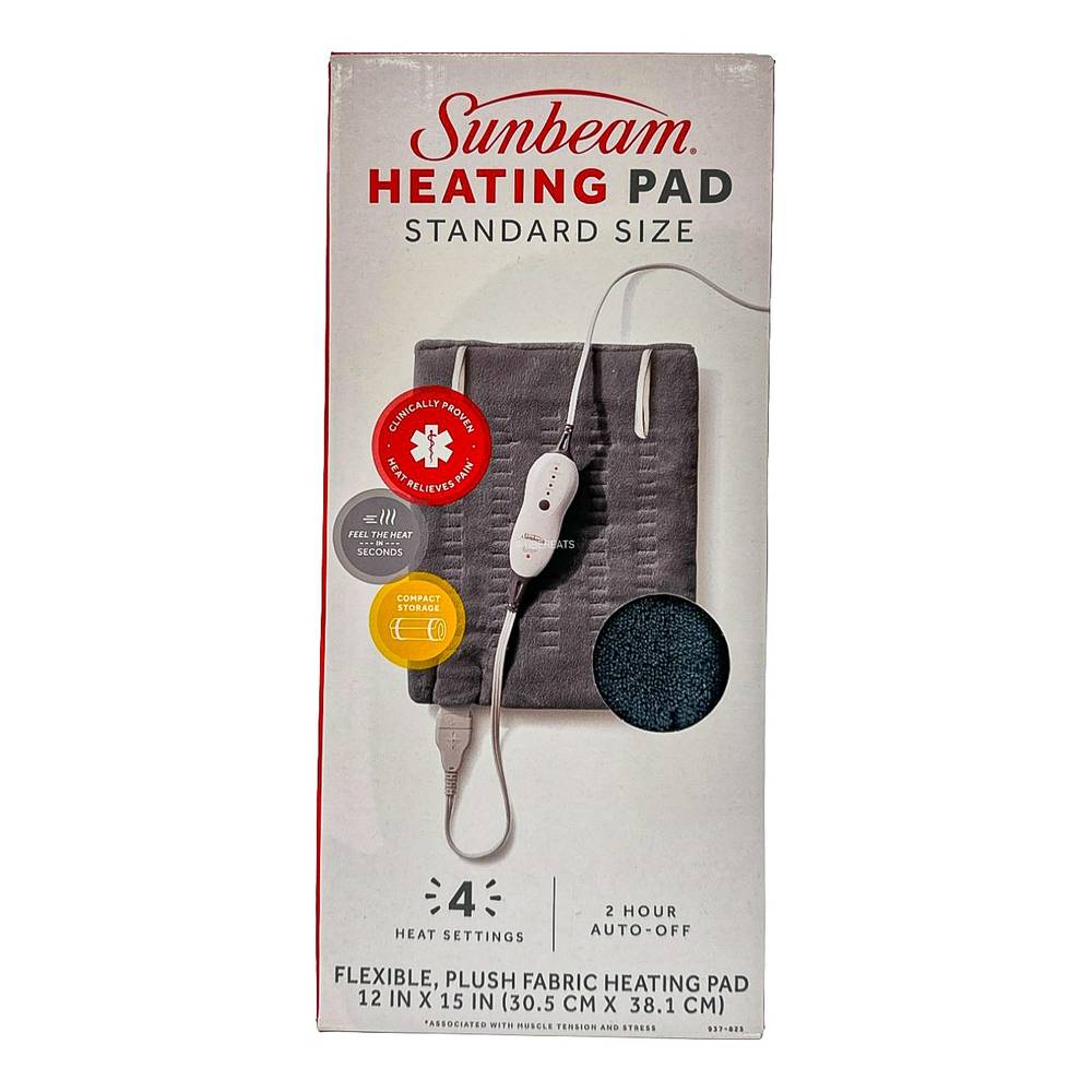 Sunbeam Integrated Heating Pad With Compact Storage, Female, Standard Size