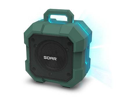 Soar Dark Green Shockbox LED Bluetooth Speaker