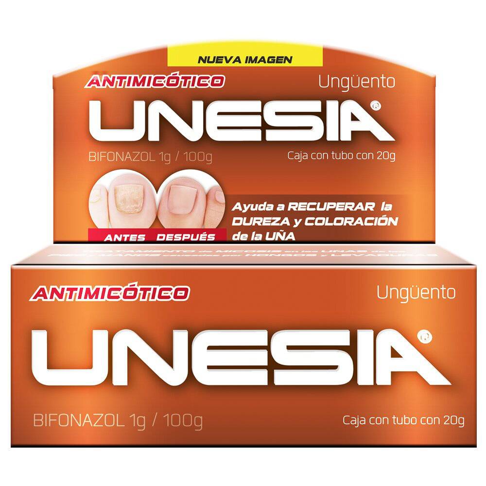 Unesia · Bifonazol ungüento antimicótico 1 g/100 g (20 g)