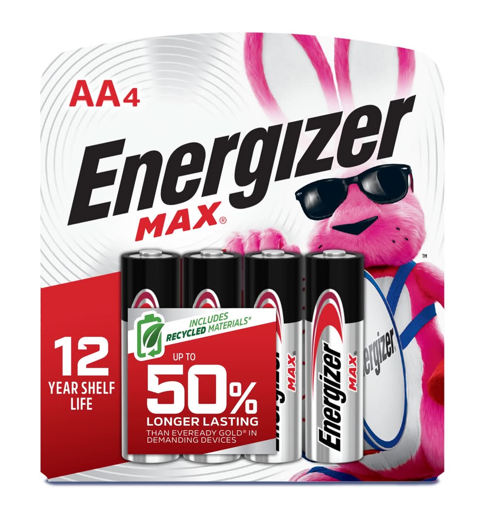 Energizer MAX Alkaline AA Batteries ( 4 -Pack)