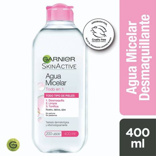 Garnier skin active - Agua micelar desmaquillante - Botella 400 ml