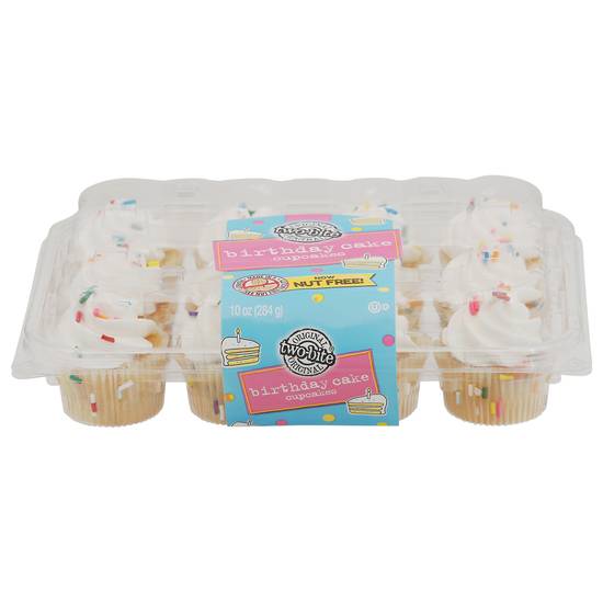 Two-Bite Birthday Cake Cupcakes