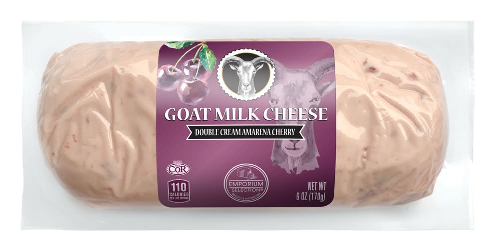 Emporium Selection Goat Milk Cheese, Double Cream Amarena Cherry (6 oz)