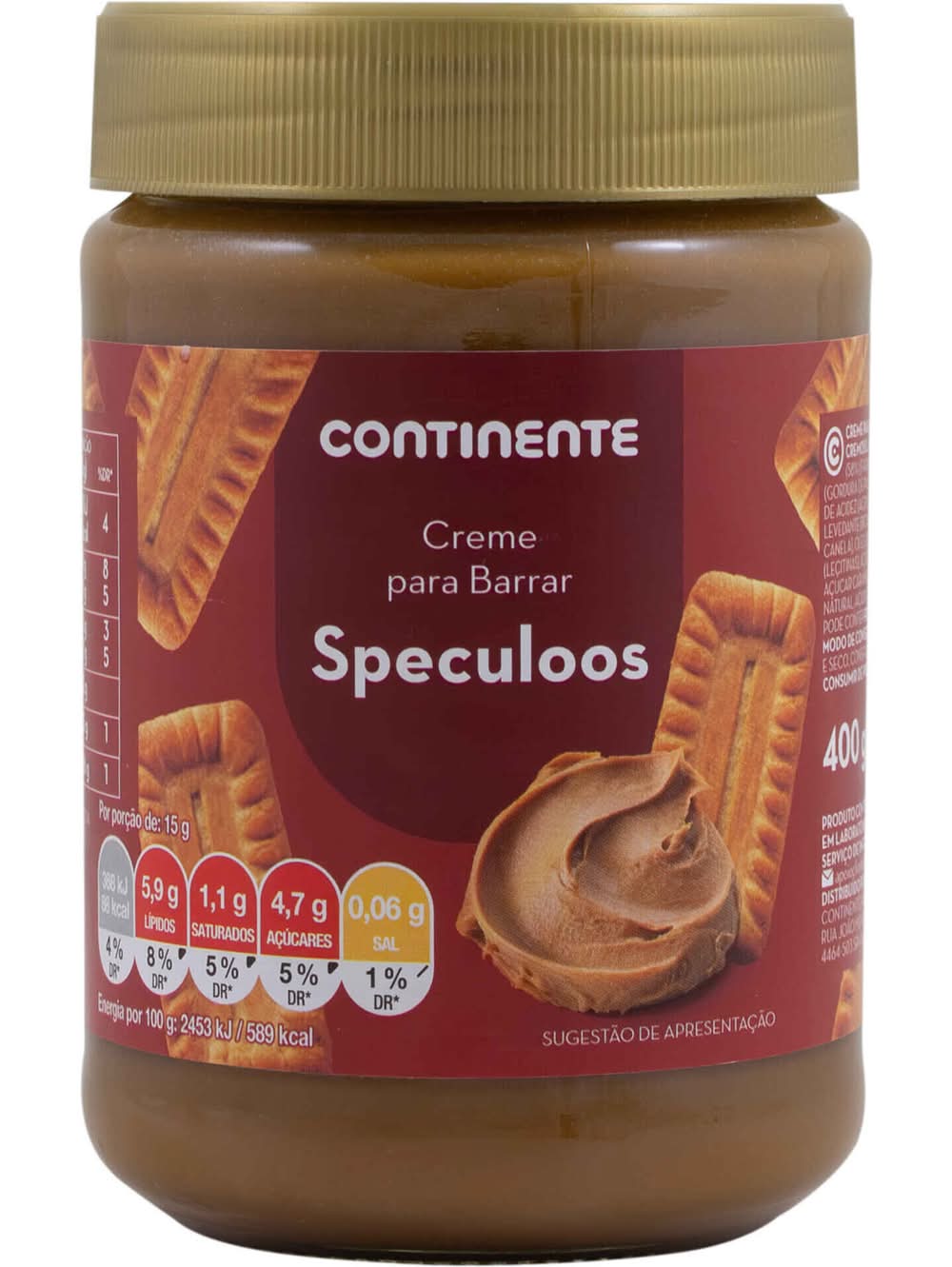 Creme para Barrar Speculoos Continente (emb. 400 gr)