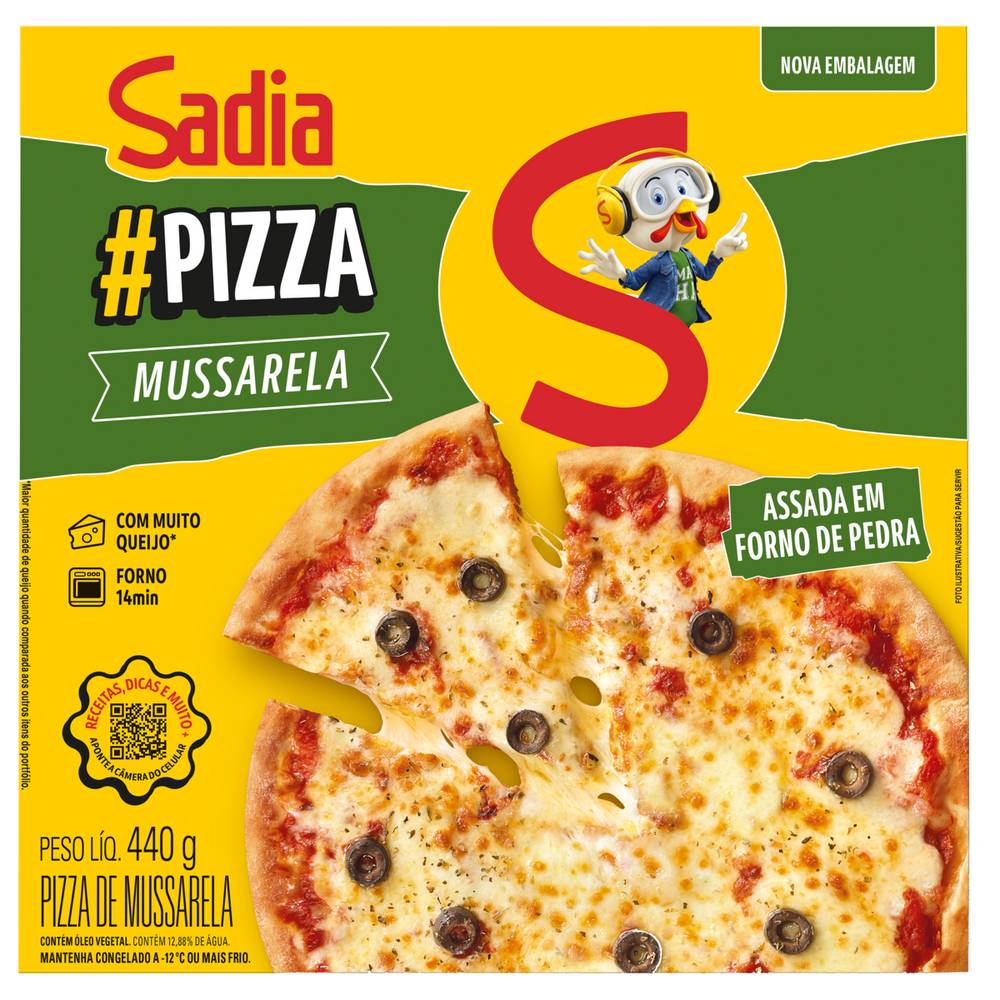 Sadia pizza de mussarela (440 g)