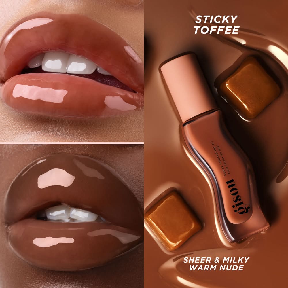 Gisou Honey Infused Hydrating Lip Oil Sticky Toffee | Postmates