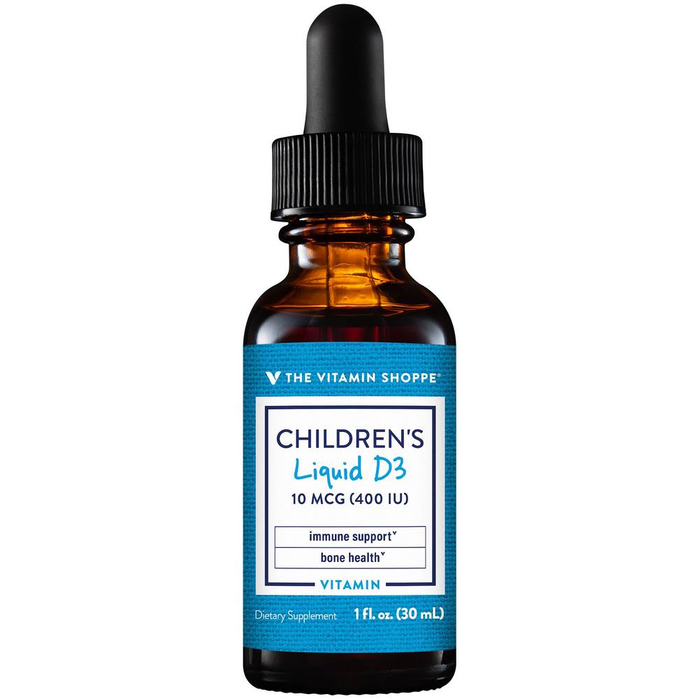 Children'S Liquid Vitamin D3 - Support Immune & Bone Health - 400 Iu (1 Fl. Oz.)