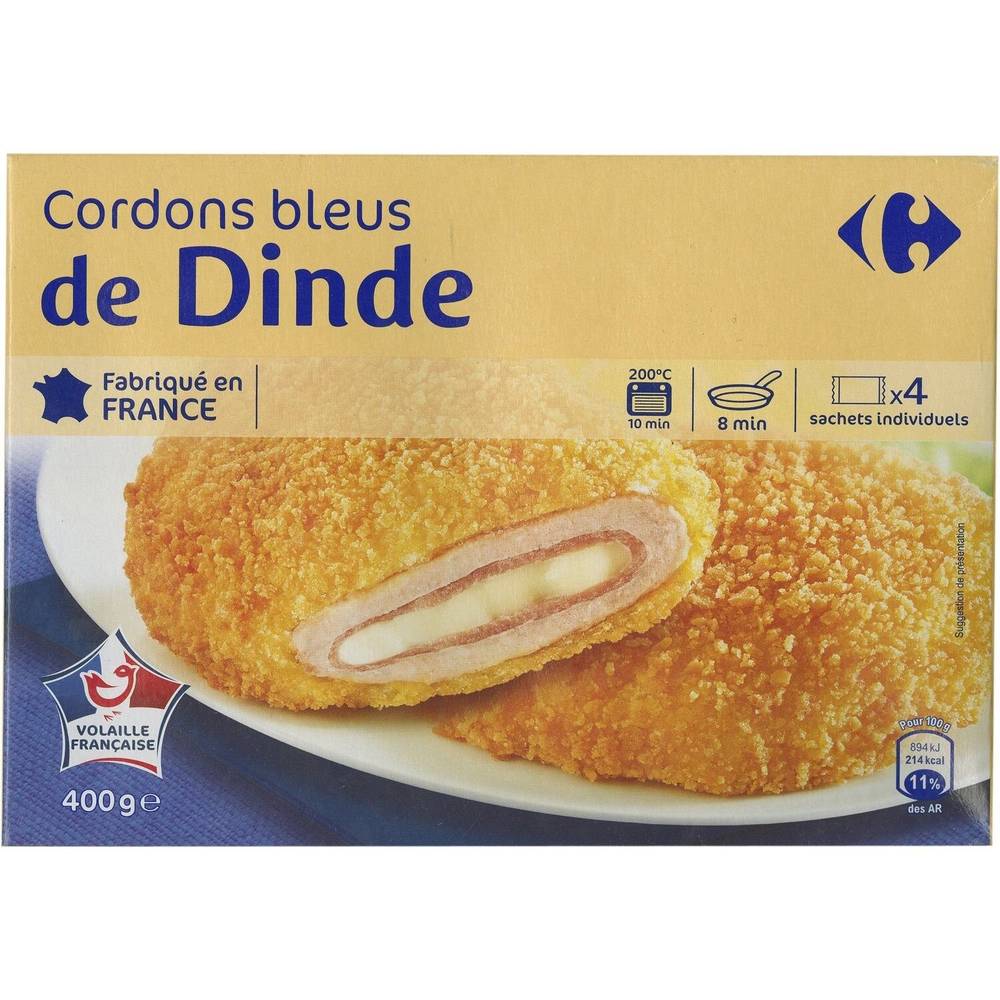 Carrefour - Cordons bleus de dinde (400g)