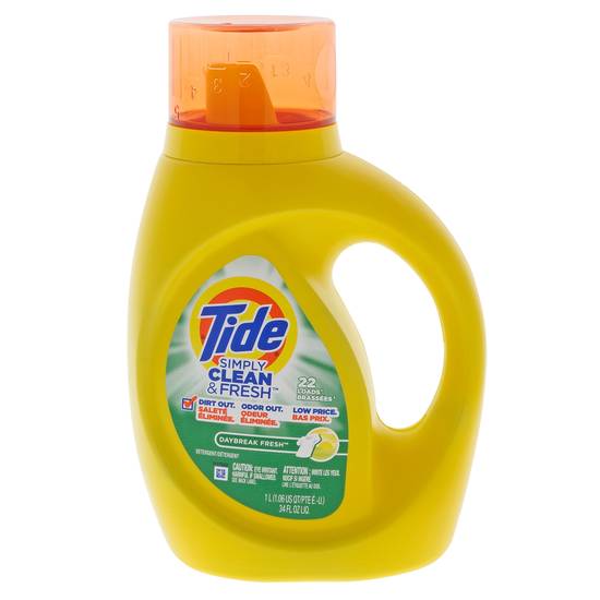 Tide Simply Clean & Fresh Laundry Detergent (917 mL/27 fl oz/ 20 Loads)