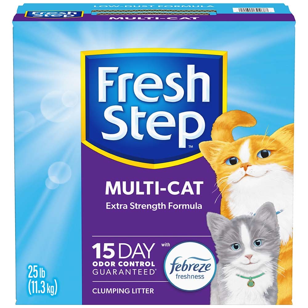 Fresh Step Multi-Cat Febreze Freshness Clumping Cat Litter (25 lb)