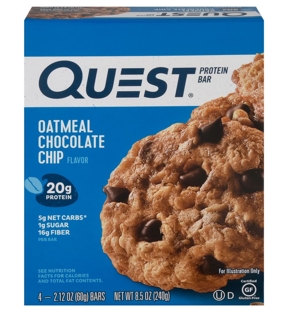 Quest Oatmeal Chocolate Chip Flavor Protein Bar (8.5 oz)