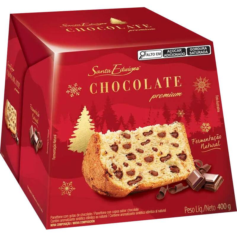 Santa edwiges panettone de chocolate (400g)