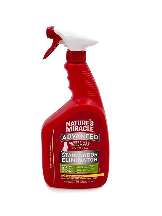 Nature's Miracle Cat Advanced Stain & Odor Eliminator Lemon Scented (32oz)